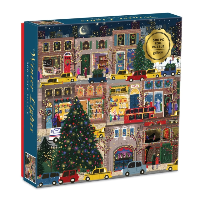 Winter Lights Foil Puzzle 500 Piece Puzzle