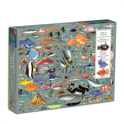 Deepest Dive 1000 Piece Puzzle with Shaped Pieces