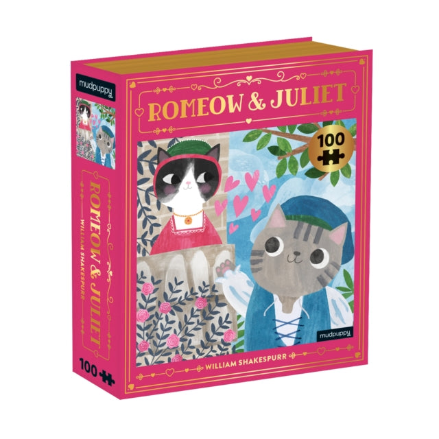 Romeow  Juliet Bookish Cats 100 Piece Puzzle