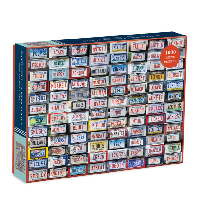 Nantucket License Plates 1000 Piece Puzzle