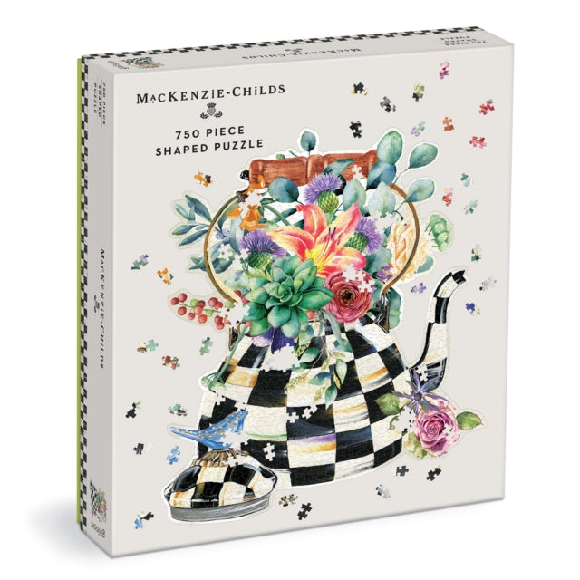 MacKenzieChilds Blooming Kettle 750 Piece Shaped Puzzle