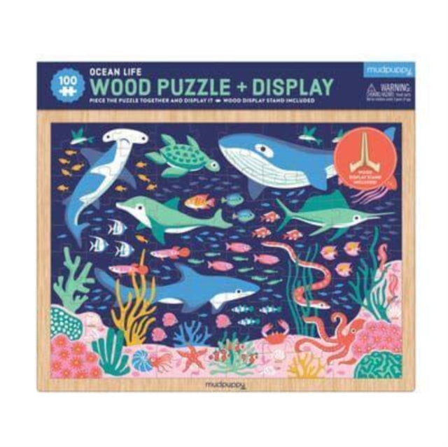 Ocean Life 100 Piece Wood Puzzle  Display