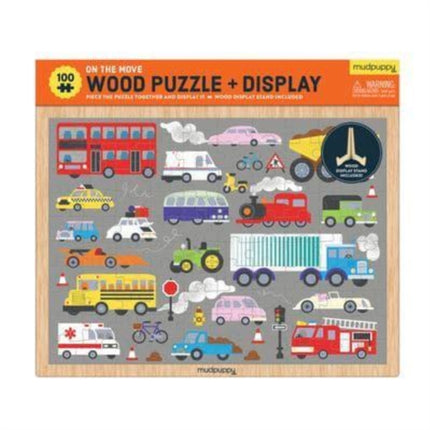 On the Move 100 Piece Wood Puzzle  Display