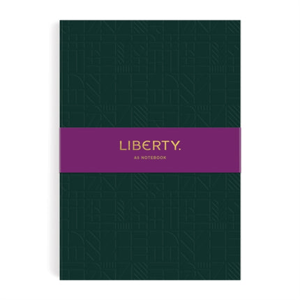 Liberty Dark Green Tudor A5 Embossed Journal