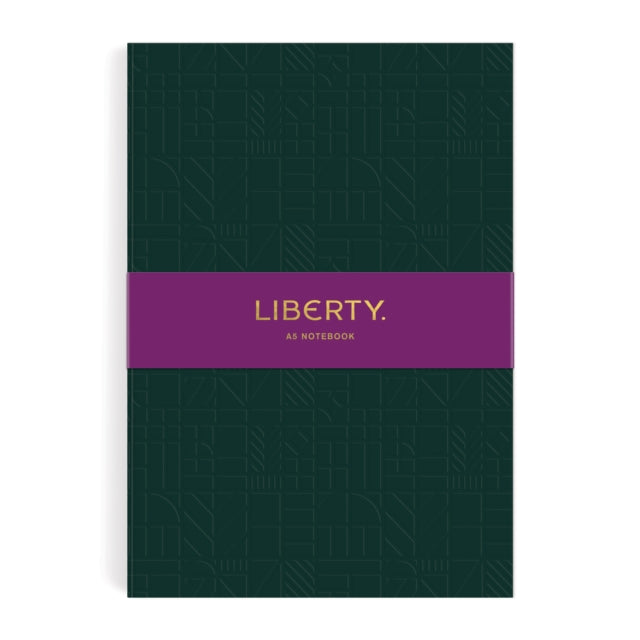 Liberty Dark Green Tudor A5 Embossed Journal