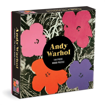 Andy Warhol Flowers 144 Piece Wood Puzzle