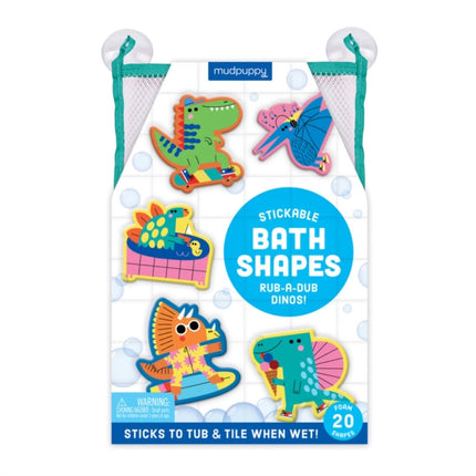 RubaDub Dinos Stickable Foam Bath Shapes