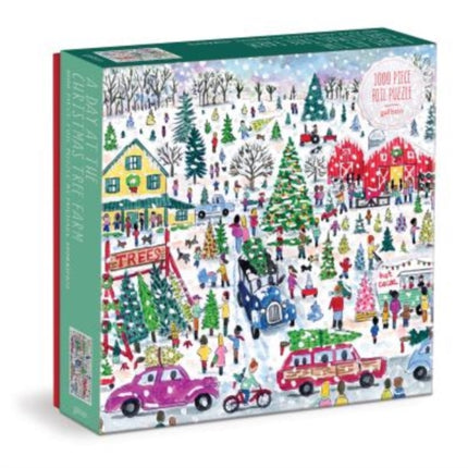 Michael Storrings Christmas Tree Farm 1000 Piece Foil Puzzle