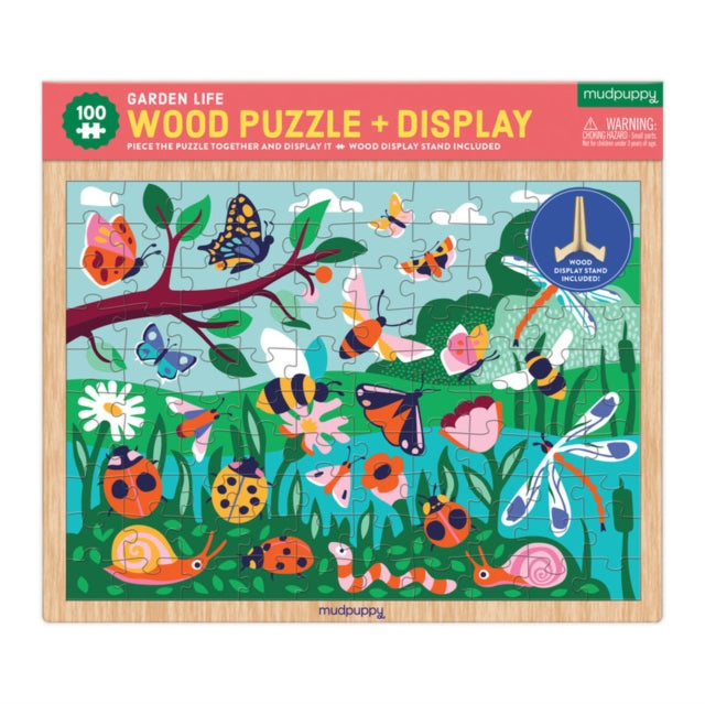 Garden Life 100 Piece Wood Puzzle  Display