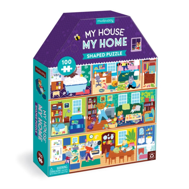 My House My Home 100 Piece HouseShaped Puzzle