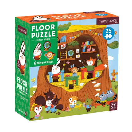 Forest School 25 Piece Floor Puzzle with Shaped