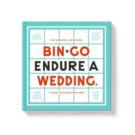 Bingo Endure A Wedding Bingo Book