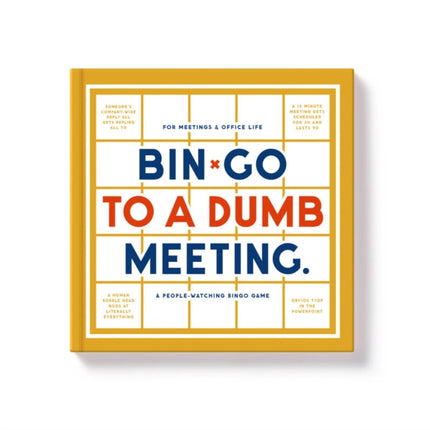 Bingo To A Dumb Meeting Bingo book