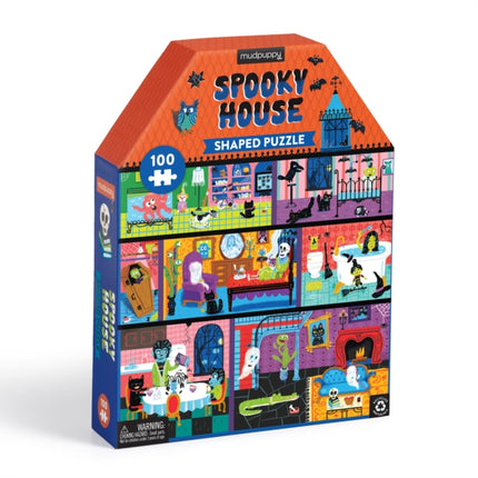 Spooky House 100 PC HouseShaped Puzzle