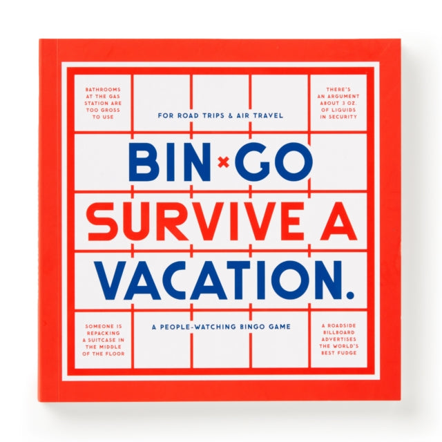 BinGo Survive a Vacation Bingo Book