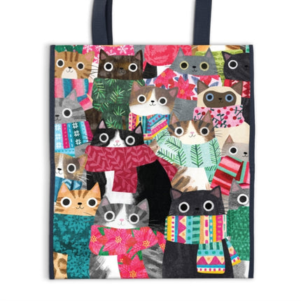 Wintry Cats Reusable Shopping Bag