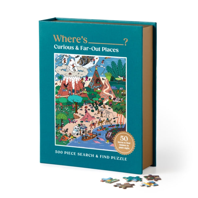 Wheres  Curious and Far Out Places 500 Piece Search and Find Puzzle