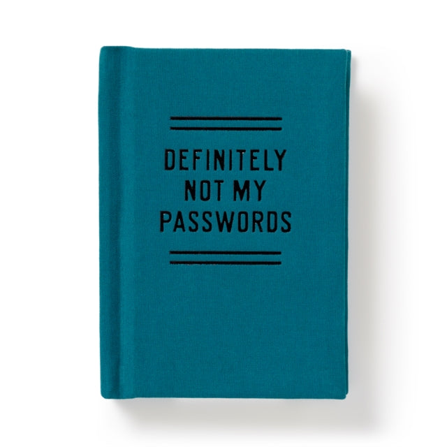 Definitely Not My Passwords  Password Diary