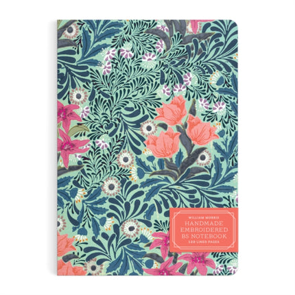 William Morris Bower Handmade Embroidered B5 Journal