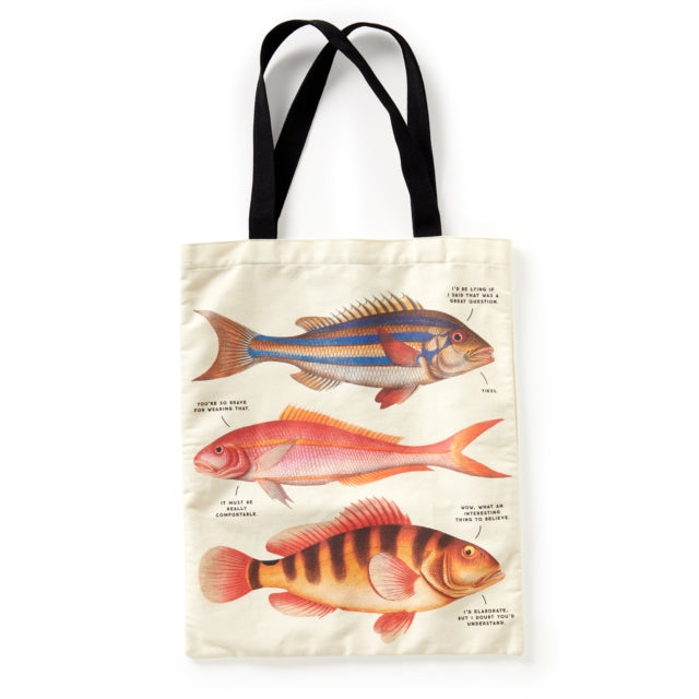 Judgy Fish Canvas Tote