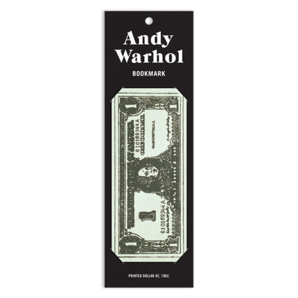 Warhol Dollar Bill Shaped Bookmark