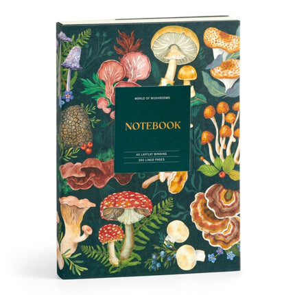 World of Mushrooms Premium A5 Notebook