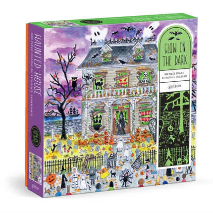 Michael Storrings Haunted House 500 Piece Glow in