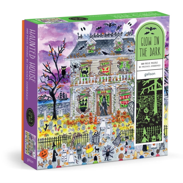 Michael Storrings Haunted House 500 Piece Glow in