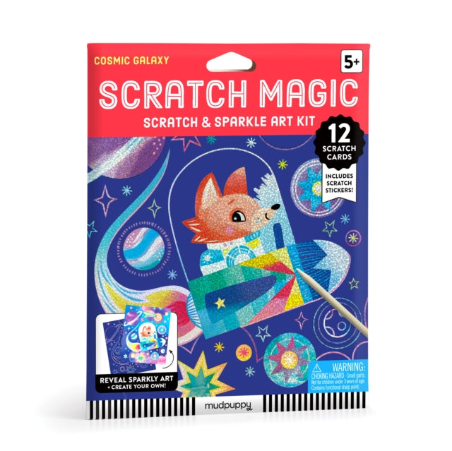 Cosmic Galaxy Scratch  Sparkle Art Activity Kit