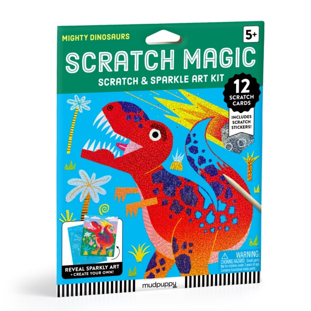 Mighty Dinosaurs Scratch Magic Scratch  Sparkle Art Kit