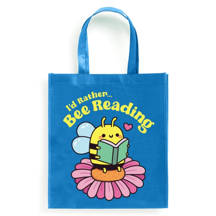 Id Rather Bee Reading Reusable Shopping Bag