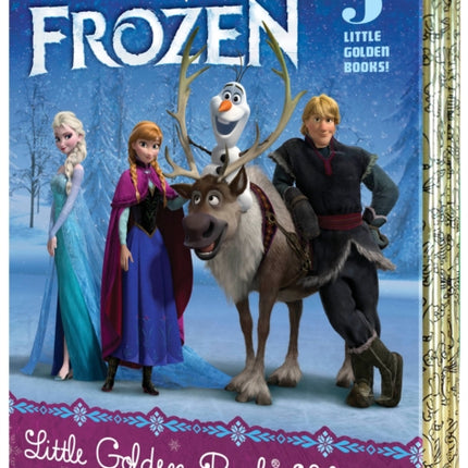 Frozen Little Golden Book Library (Disney Frozen): Frozen; A New Reindeer Friend; Olaf's Perfect Day; The Best Birthday Ever; Olaf Waits for Spring