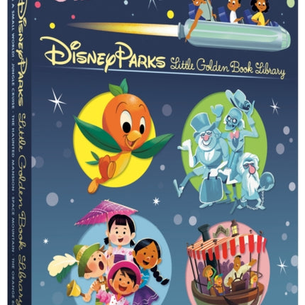 Disney Parks Little Golden Book Library (Disney Classic): It's a Small World, The Haunted Mansion, Jungle Cruise, The Orange Bird, Space Mountain