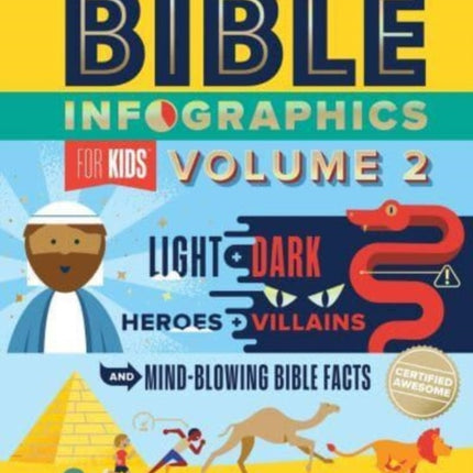 Bible Infographics for Kids Volume 2: Light and Dark, Heroes and Villains, and Mind-Blowing Bible Facts