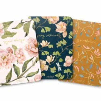 GraceLaced Lined Notebooks Set of 3 Rejoice Pray