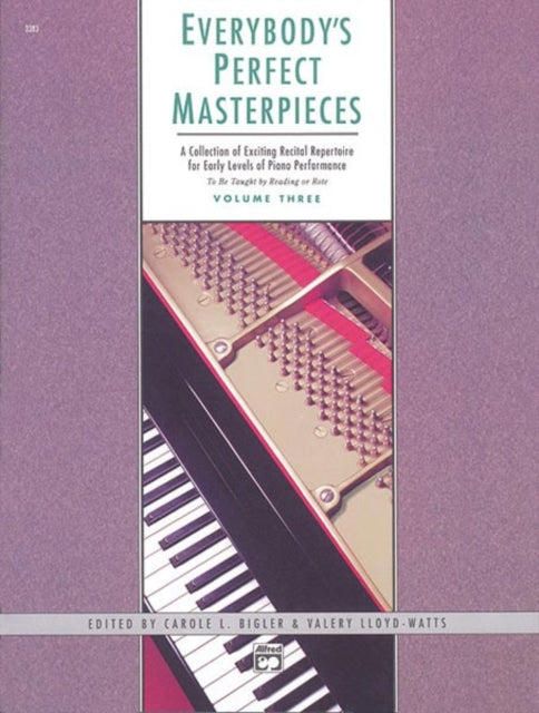 EverybodyS Perfect Masterpieces 3 Alfred Masterwork Editions