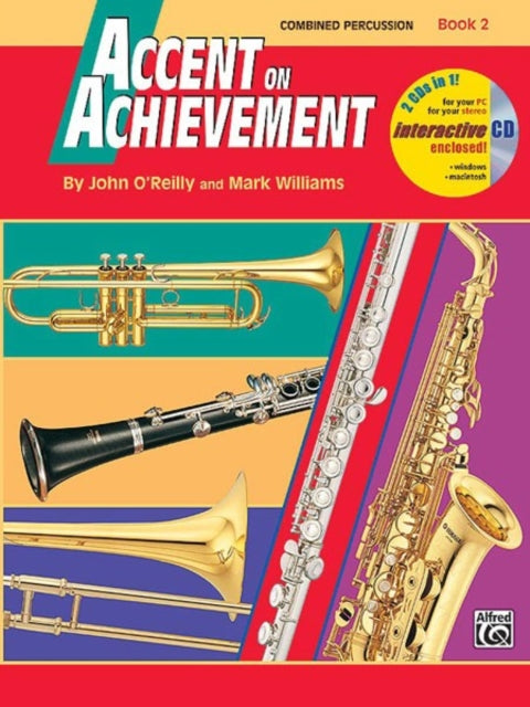 Accent on Achievement Book 2 Percussion Snare Drum Bass Drum Accessories Timpani and Mallet Percussion Combined PercussionSD BD Access Timp  Mallet Percussion Book  CD BK 2