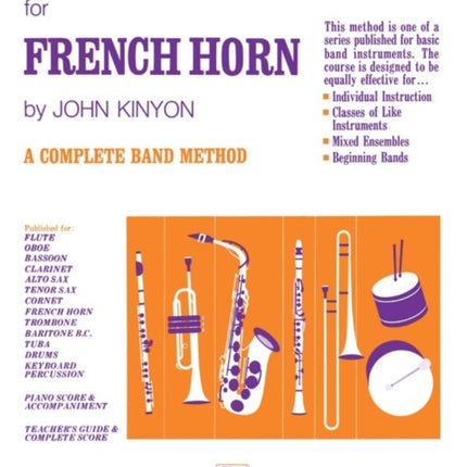 John Kinyons Basic Training Course Book 2 French Horn John Kinyons Band Course