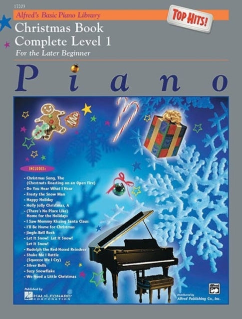 Alfreds Basic Piano Library Top Hits Christmas Complete Bk 1 Complete Level 1