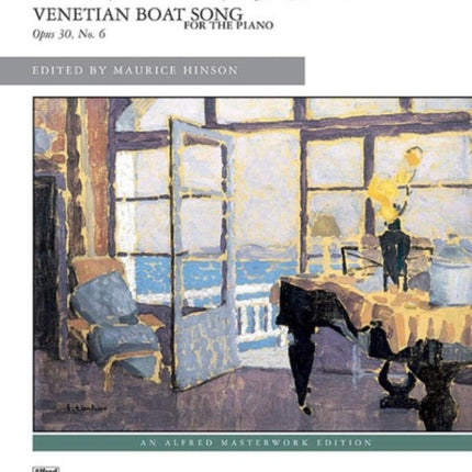 Venetian Boat Song O306 Sheet Alfred Masterwork