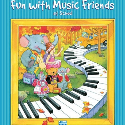 Fun with Music Friends at the Piano Lesson Music for Little Mozarts Coloring Book 3