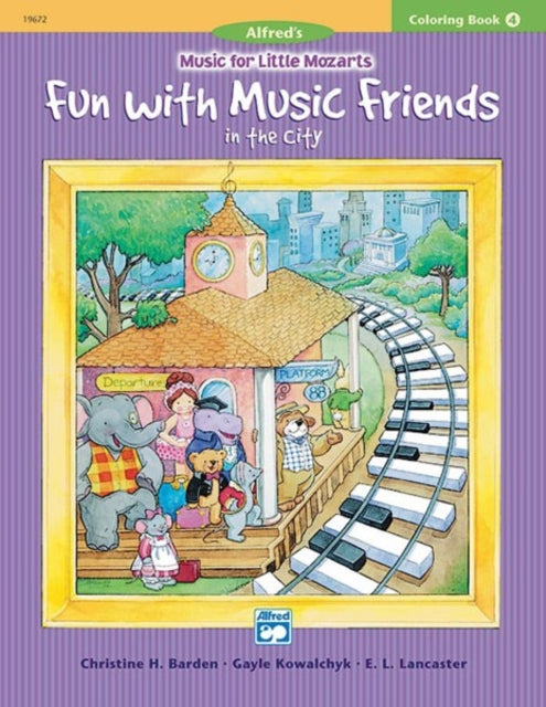 Fun with Music Friends in the City Music for Little Mozarts Coloring Book 4