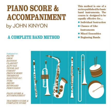 John Kinyons Basic Training Course Book 1 Piano Score  Accompaniment John Kinyons Band Course