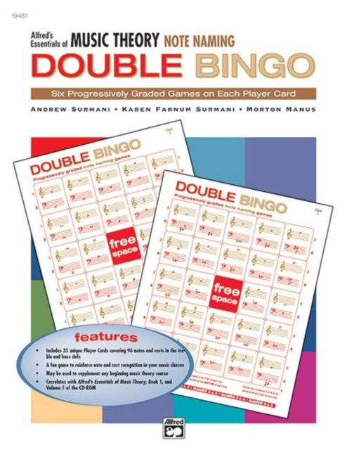 Double Bingo Game - Note Naming: Alfred'S Essentials of Music Theory