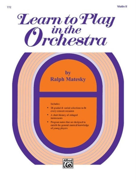 Learn to Play in the Orchestra Book 1