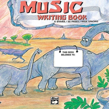 Alfreds Basic Music Writing Book Wide Lines Wide Lines 32 Pages