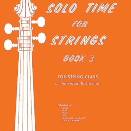 Solo Time for Strings Book 3 Piano Acc