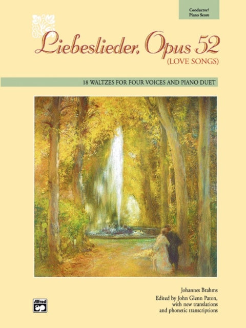 Liebeslieder Opus 52 Love Songs Sheet