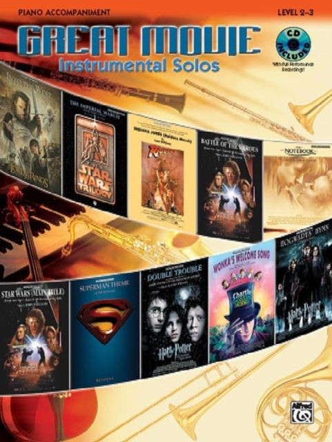 Great Movie Instrumental Solos Piano Acc Book  CD