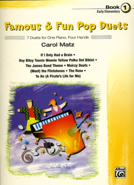 Famous  Fun Pop Duets 7 Duets for One Piano Four Hands 1